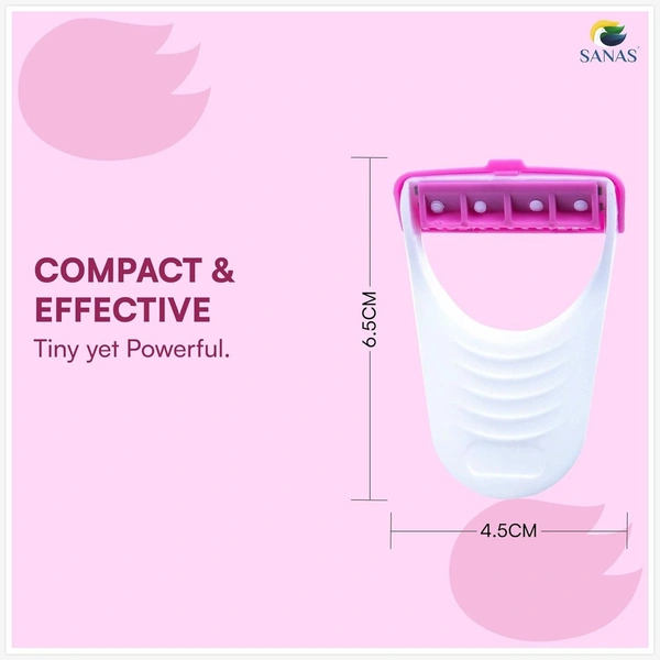 Women's Disposable Plastic Hair Razor & Bikini Shaving Razor For Women- Pack Of 1 (6 Pcs)