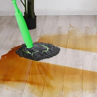  2 in 1 Dehydrated Mop, Self-Wringing Twist Mops for Floor Cleaning, 360 Degree Spin Round Wall Cleaning Mop, Microfiber Ecloth Mop Wet and Dry for Bathroom Floor Wall Bed