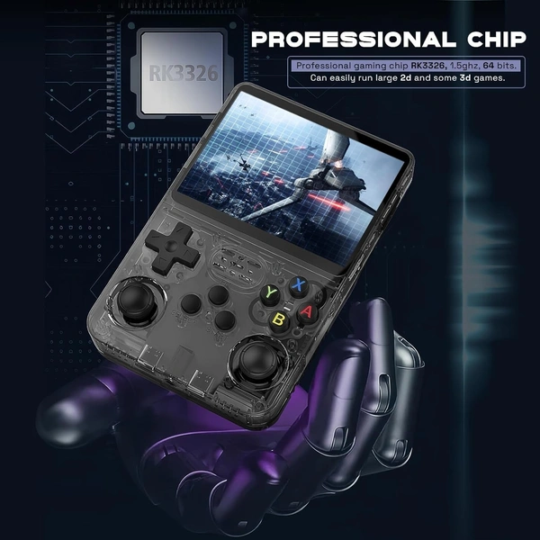 World R36S Retro Handheld Video Game Console 3.5 inch Retro Handheld Video Games Consoles Built-in Rechargeable Battery Portable Style Preinstalled Hand Held Game Consoles