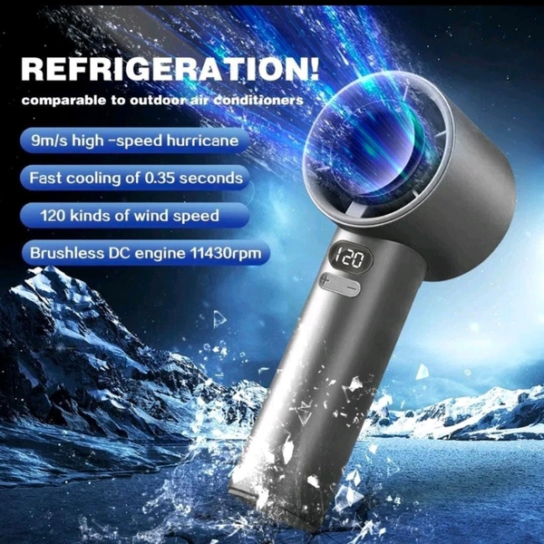 M11 Portable Mini High-Speed Hand Fan, Powerful Handheld Fan, Fast Cooling, Rechargeable USB Fan for All Travel Indoor Outdoor Use