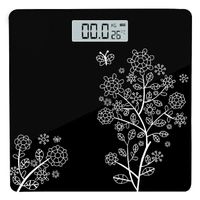 Flora Digital Weight Scale for body weight, LCD Panel, Electronic Weighing scale with thick tempered glass, High Precision Sensors accurate weight machine
