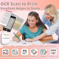 Mini Bluetooth Thermal Printer, Portable Label Printer Inkfree Printer