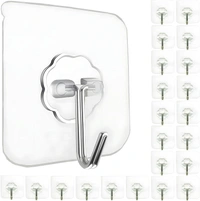 Wall Hooks for Hanging Strong Hook for Wall Hanging Hook Without Drill Self Adhesive Hooks for Wall Heavy Duty Wall Stick Hook Wall Hanger Hook 