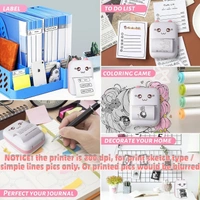 Mini Bluetooth Thermal Printer, Portable Label Printer Inkfree Printer
