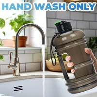 2.2L Water Bottle 75oz Half Gallon Capacity Leakproof BPA Free Odorless Material Solid Jug Daily Hydration Gym Fitness Athletic Gear Sports Water Bottle for Camping Hiking Outdoor Activities