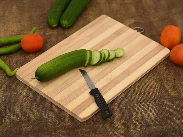Bamboo Cutting Board, Chopping Board Knife Friendly with Hanging Ring - S-20cm*30cm