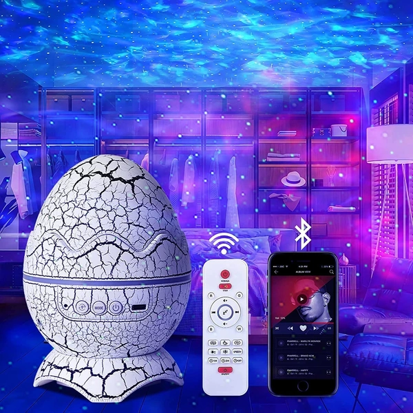 Dianasour egg galaxy projecter With Bluetooth Speaker 