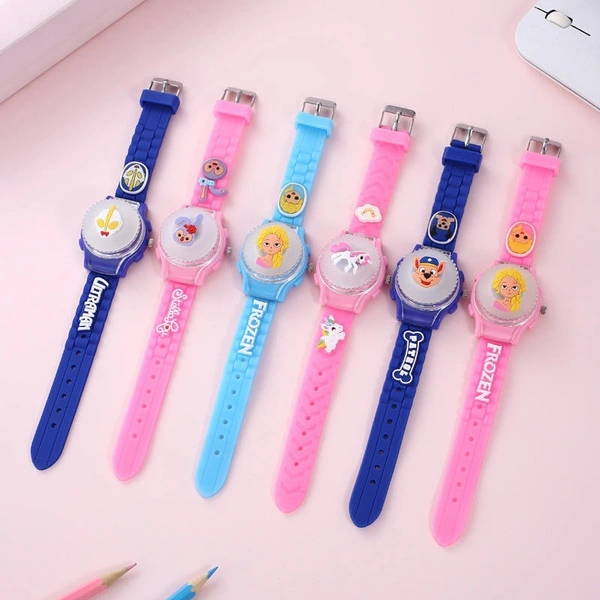 Disney watch with openable cover Girls Kids Wrist watch Kitty Digital watch for Girls Birthday Gift
