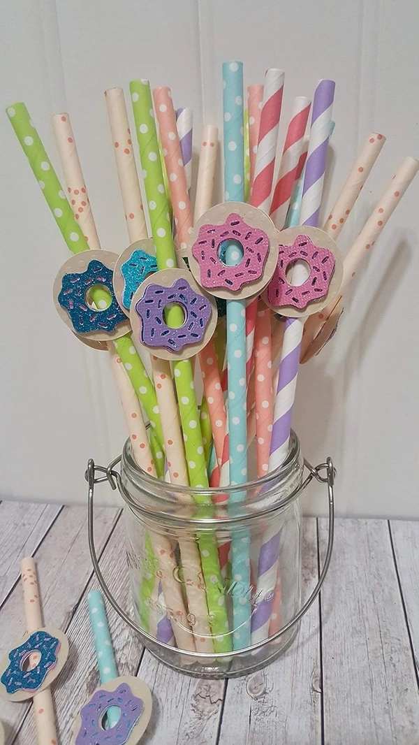Birthday Party Fancy Straw 25pc
