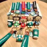 Cute Bear Doll Car Keychain Pendant Gift - Designer Milk Keychain Accessory, Best Seller!