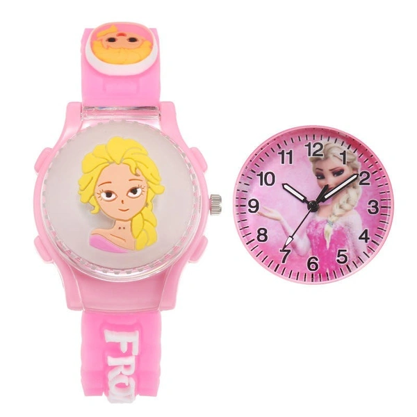 Disney watch with openable cover Girls Kids Wrist watch Kitty Digital watch for Girls Birthday Gift
