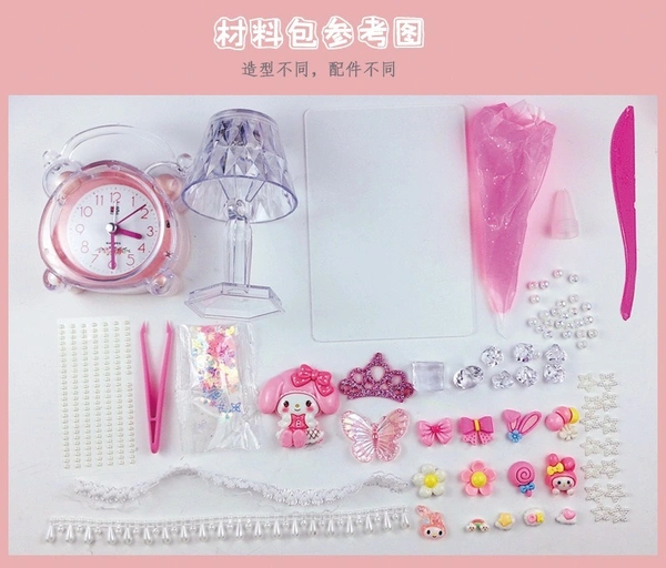Cartoon DIY Alarm Clock - Handmade Plastic Clock for Kids