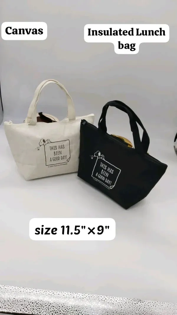 Canvas Insulated Lunch Bag