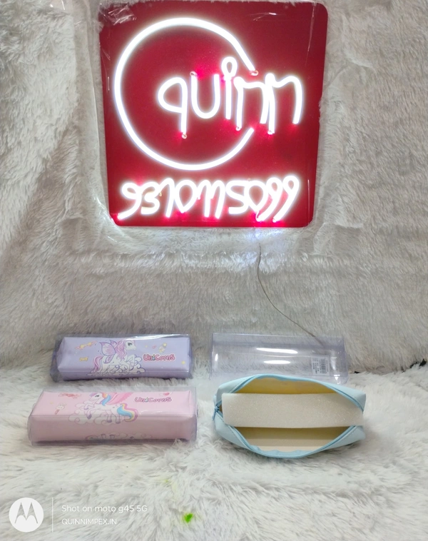 Unicorn Pencil Pouch Soft Shine Cute Pencil Case Geometry Box for Girls Storage Bag Travel Pouch School Stationery