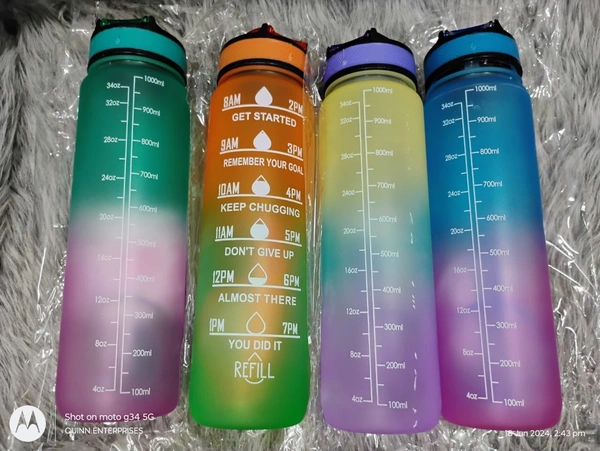 Motivational Sports Gym Bottle 1000ml