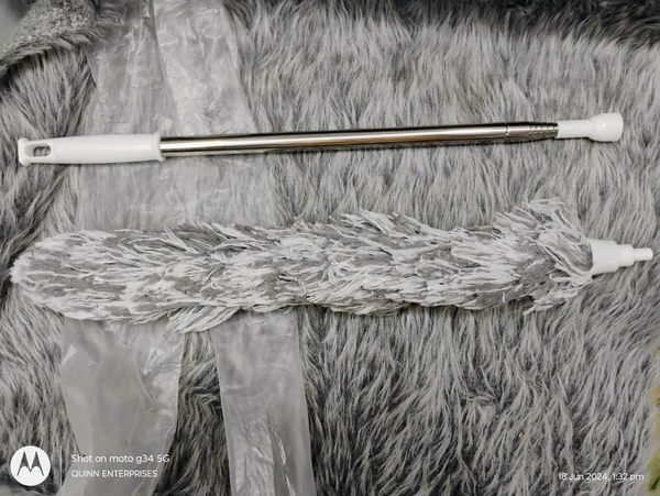 Fan duster 8 foot Grey