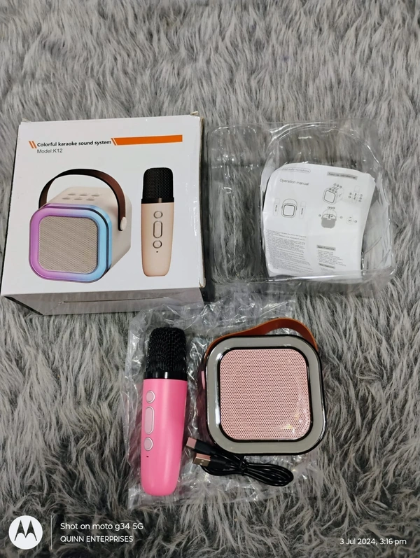 Karaoke Microphone Machine Toy K12 Speaker 