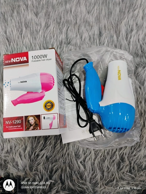 Nova 1290 Professional Electric Foldable Hair Dryer 