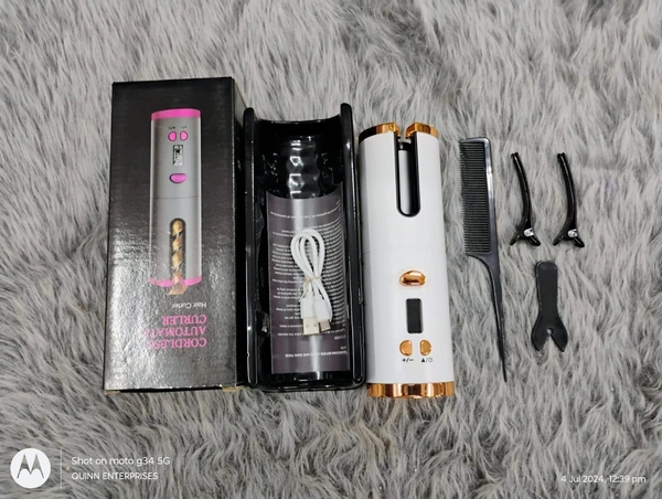 Rechargeable Cordless Hair Curling Iron 