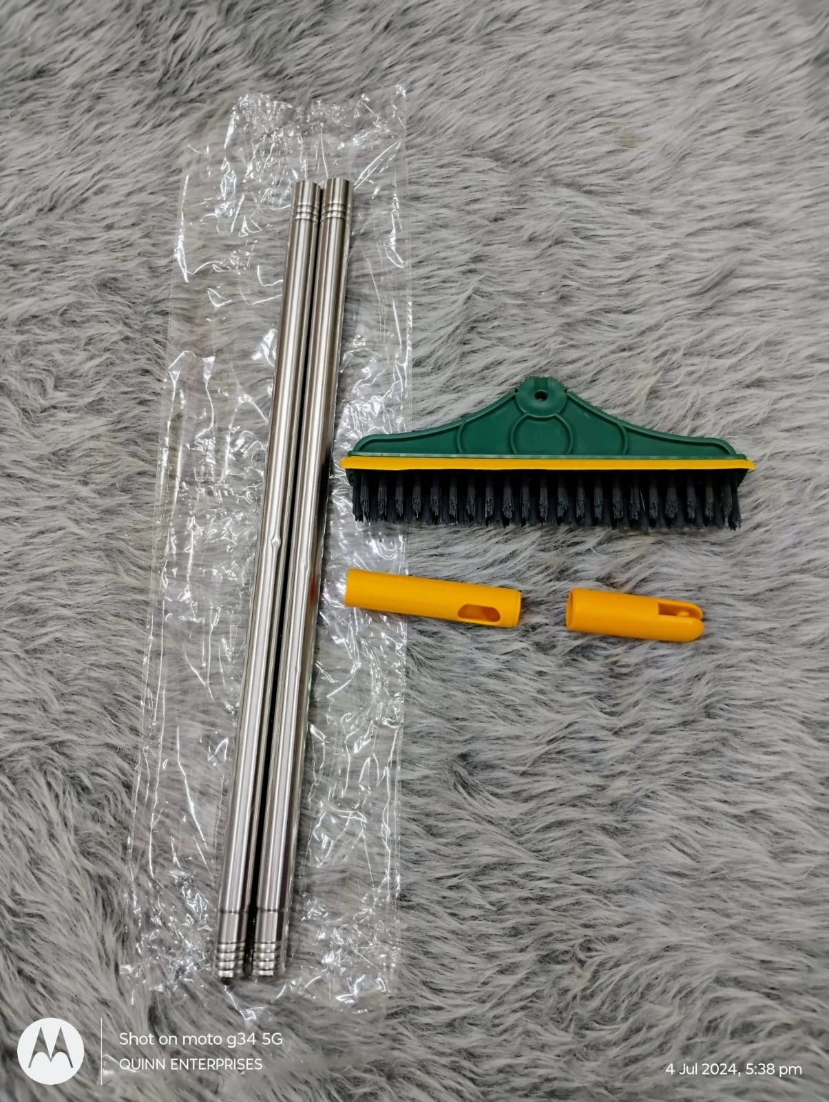 2 in 1 Bathroom Wiper And Brush