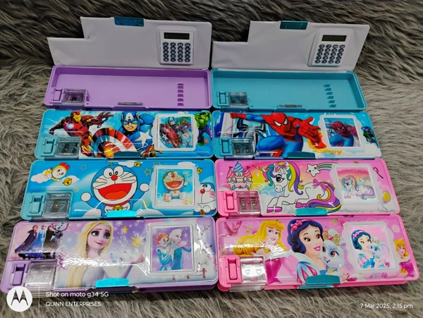 Unicorn Pencil Box 1 Pcs Calculator Geometry