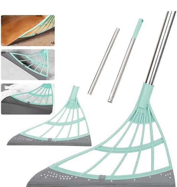 Multifunction Scraping Magic Broom Wipe Easy Squeeze Silicone Mop Indoor Kitchen Window Well Carpet Floor Bathroom Cleaning Sweeper Pet Dog Hair Angle Soft Broom Tools Outdoor Garage Push Broom