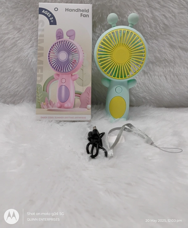 8862 Personal Fan Random Color with Base Cute Handheld Fan for Home Party Camping C|Home & Garden|Home Improvement|Heating, Cooling & Air|Portable Fans