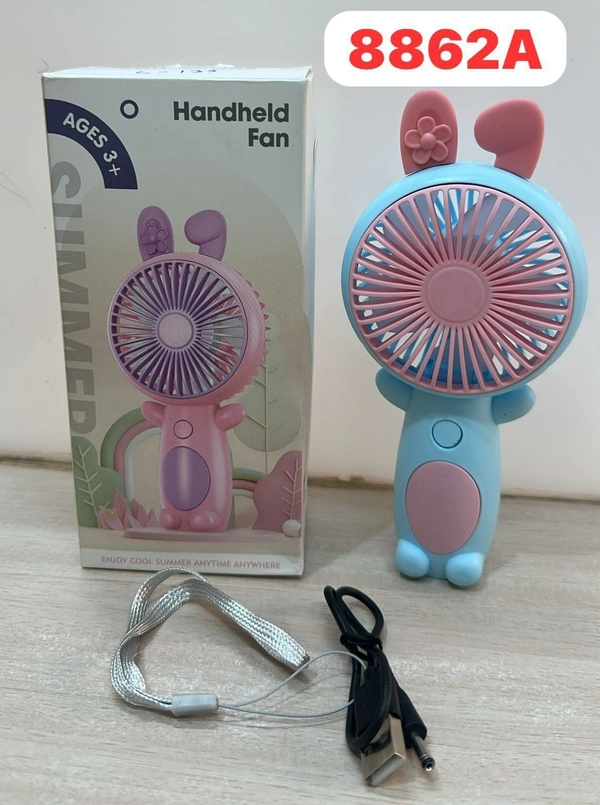 8862 Personal Fan Random Color with Base Cute Handheld Fan for Home Party Camping C|Home & Garden|Home Improvement|Heating, Cooling & Air|Portable Fans