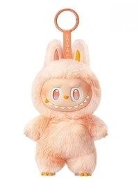 La-bubu 3rd Gen Action Figure Toy Monster Bunny Plush Keychain, Soft Furry Doll Toy, Rainbow Eyes, Creepy Smile, Bag Charm