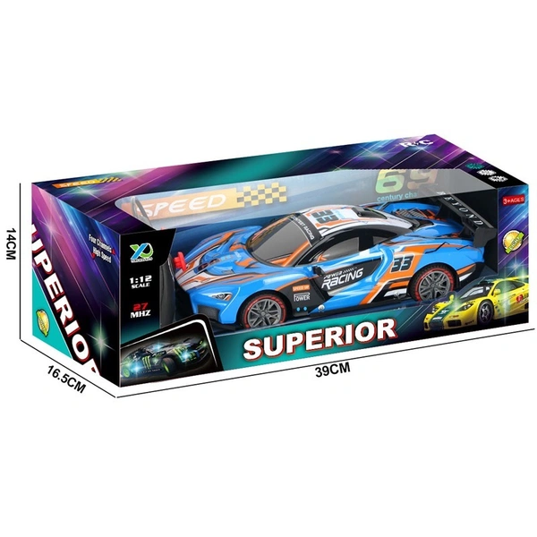 Remote Control Car Battery-Powered, Hobby Grade, Extreme Speed RC Car 25 KM/H Full Speed Remote Control Car 4WD 1:10 Scale 2.4 GHz Monster Car for Kids Adult (multi Colors)