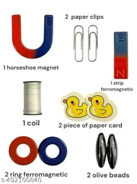 Magnet Game | U Magnet | Round Magnet | Magnet Chumbak Game Magnet Kit Educating Toy for Kids for Science Projects Multipurpose Office Magnets, Fridge Magnet 