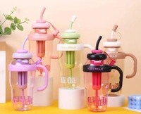 Fruit Infuser Detox Ice Cream Theme Sipper Bottle, BPA-Free Stylish Water Bottle, Fruit Detox Bottle
