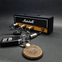 Marshall Key Holder JCM800 Keychain Wall Mounted Storage Key Hooks Guitar Amp Key Hooks for Musician Lovers1, Black