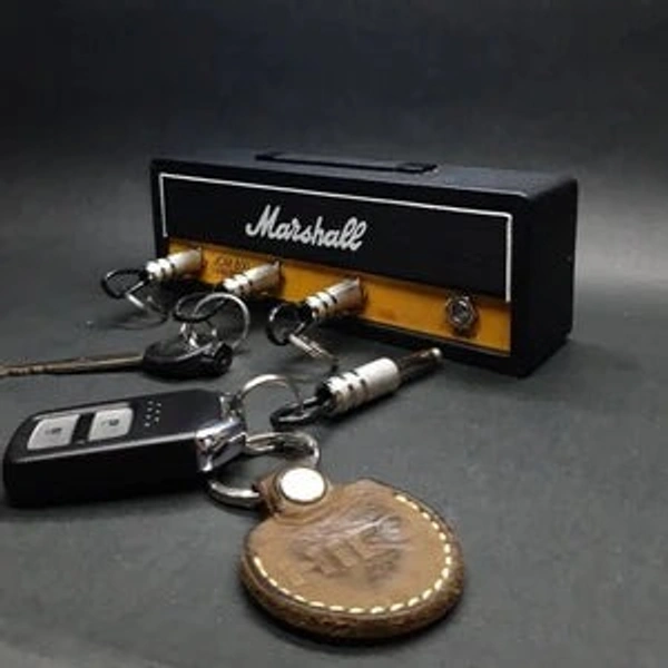Marshall Key Holder JCM800 Keychain Wall Mounted Storage Key Hooks Guitar Amp Key Hooks for Musician Lovers1, Black