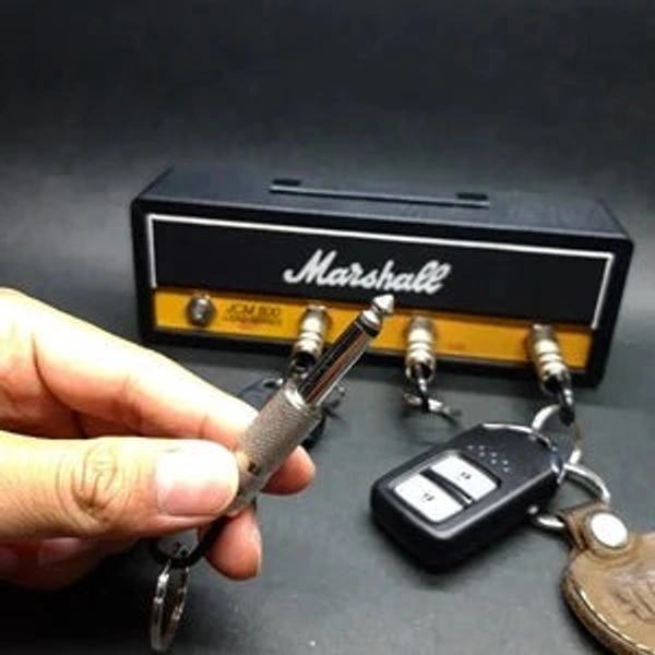Marshall Key Holder JCM800 Keychain Wall Mounted Storage Key Hooks Guitar Amp Key Hooks for Musician Lovers1, Black