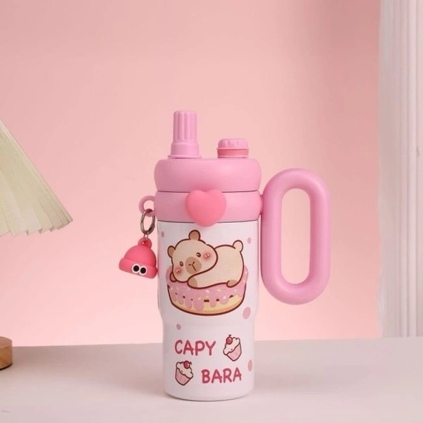 Hot & Cold Rainbow Sip Tumbler with Straw and Spout Lid 900 ml