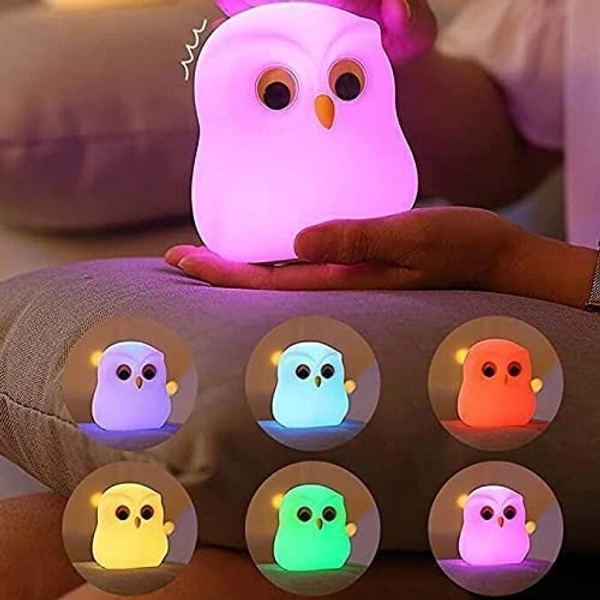 Cute Owl sillicone Night Lamp