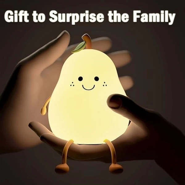  Silicone Pear Night light Lamp 
