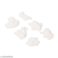 6 Sets Arts and Crafts Set Painting Kit for Kids Unpainted DIY Ceramic Figurines Paint Your Own Figurines with 1 Brush