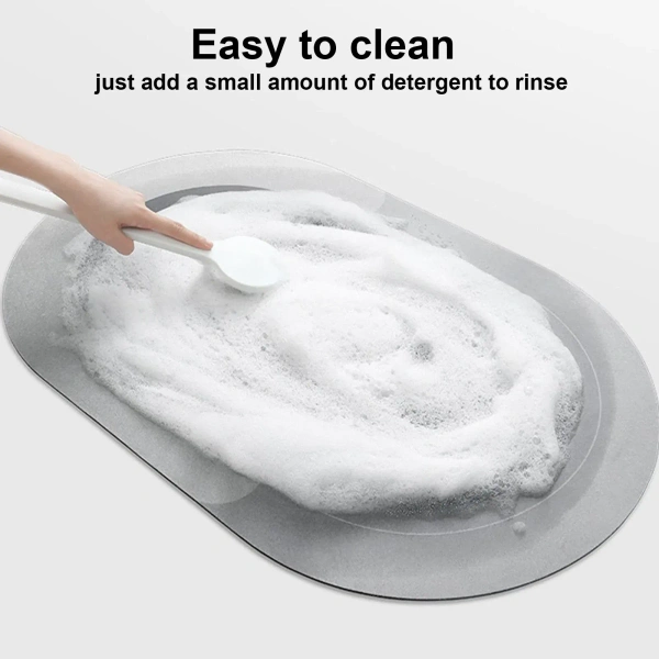Super Absorbent Floor Mat Soft Carpet Non-Slip Bathing Room Rug Door Mat 40x60cm - SQUARE