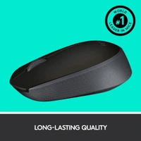 Logitech B170 Wireless Mouse, 2.4 GHz with USB Nano Receiver - 1PC