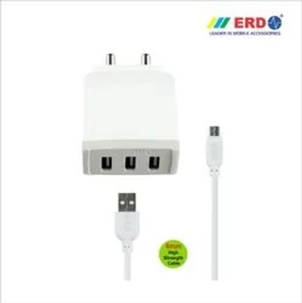 ERD Triple USB Charger V8