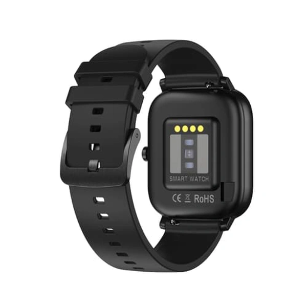 Smart Watch with BT Calling, SpO2, ECG, Blood Pressure monitor (Black)