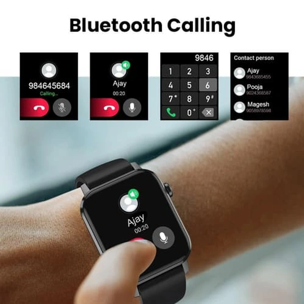 Home Smart Watches SmartwatchesAlloy Bluetooth Calling Smartwatch Black