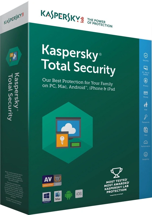 Kaspersky Total Security 1 User 