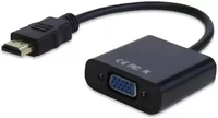 HDMI to VGA Convertor with Sound  (Black, For Laptop)