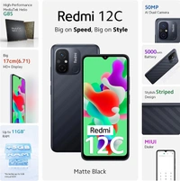 Redmi12C  - matte black, 4GB+64GB