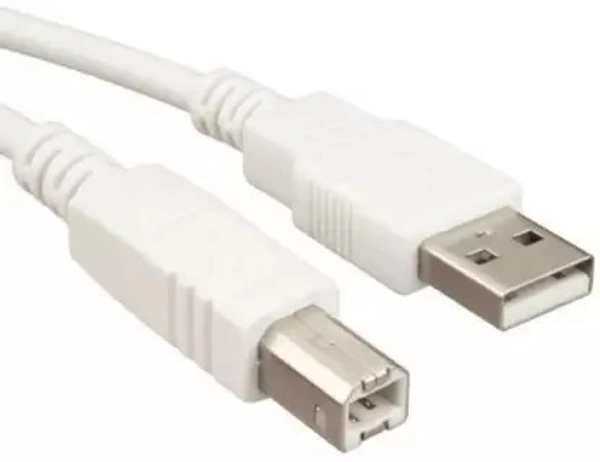 Micro USB Cable 2 A 1.5 m TB-USB  (Compatible with Printer, White, One Cable)