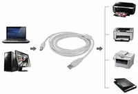 Micro USB Cable 2 A 1.5 m TB-USB  (Compatible with Printer, White, One Cable)