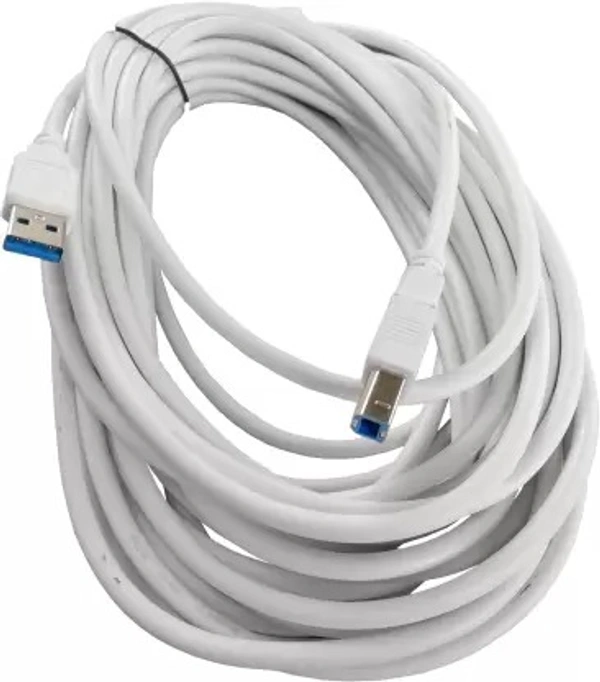  USB 2.0 2 A 10 m 2.0 A Male to B Male (10m)  (Compatible with PC, Leptop, White, One Cable)